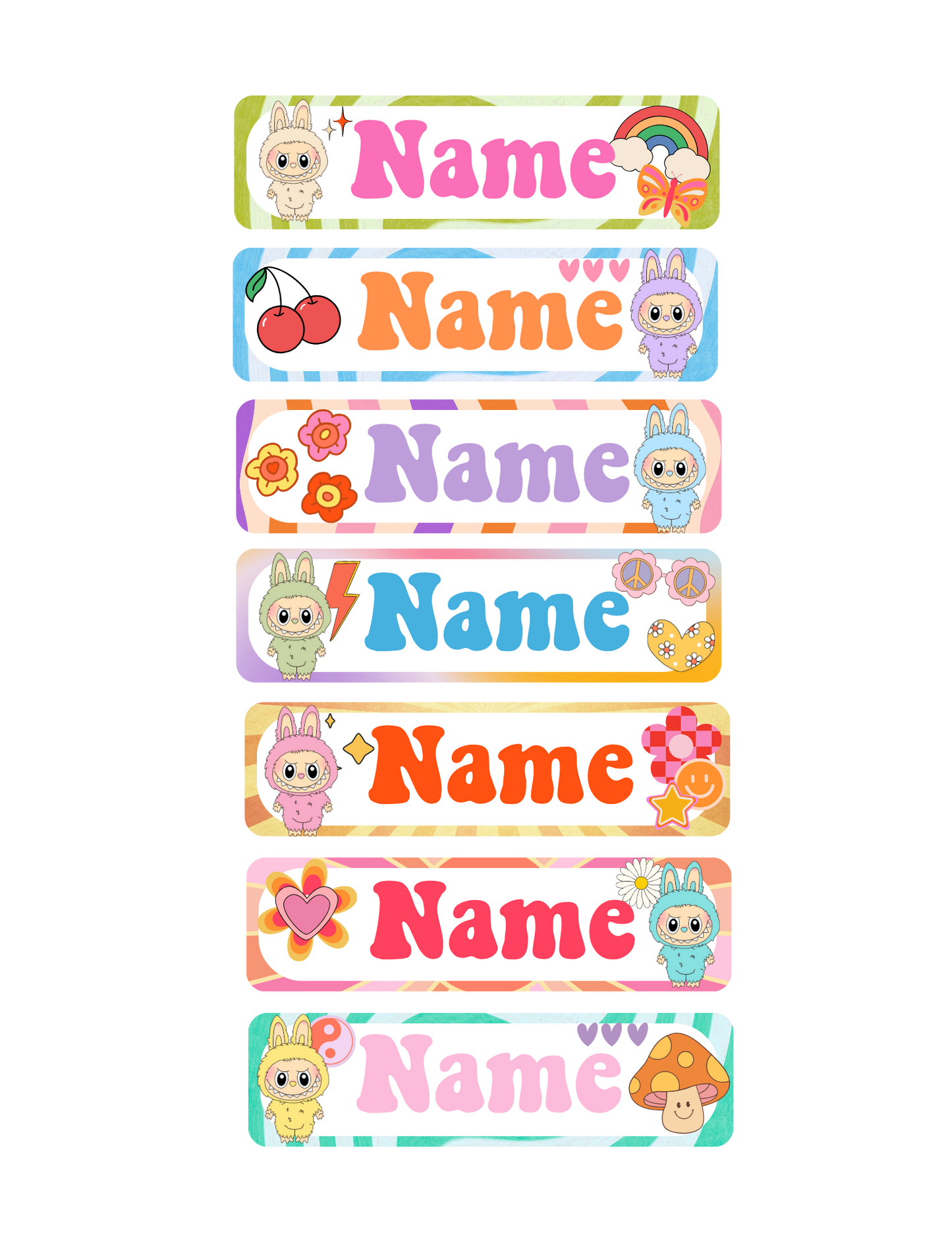 STICKER NAME TAG