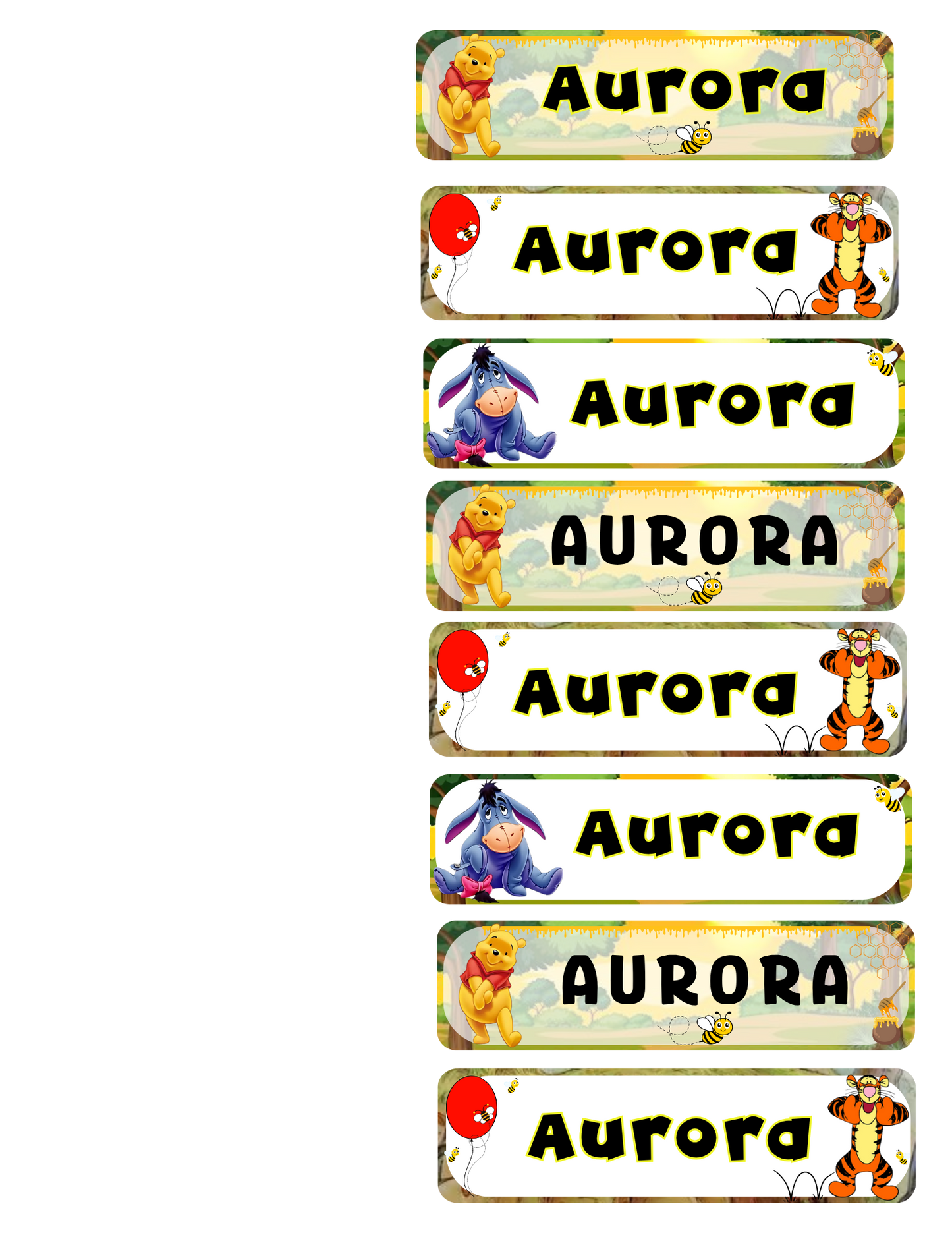 STICKER NAME TAG