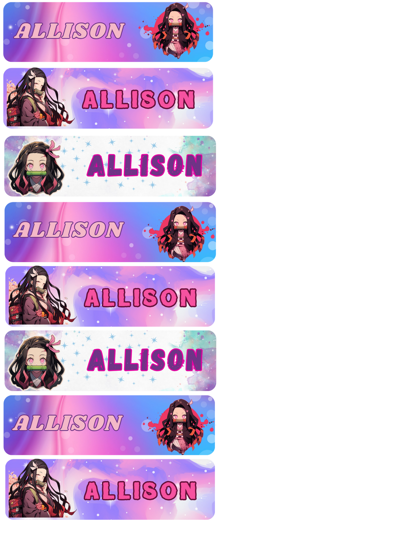 STICKER NAME TAG