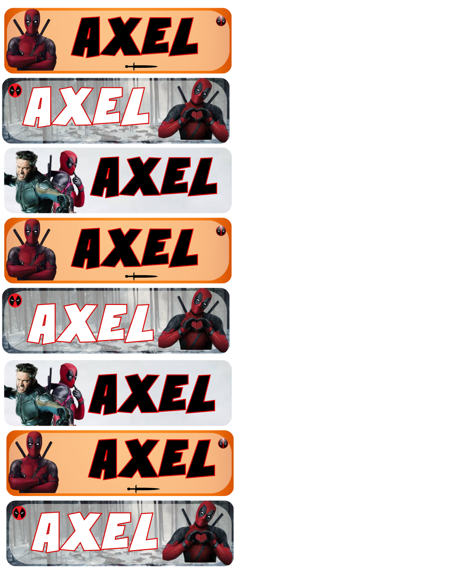 STICKER NAME TAG