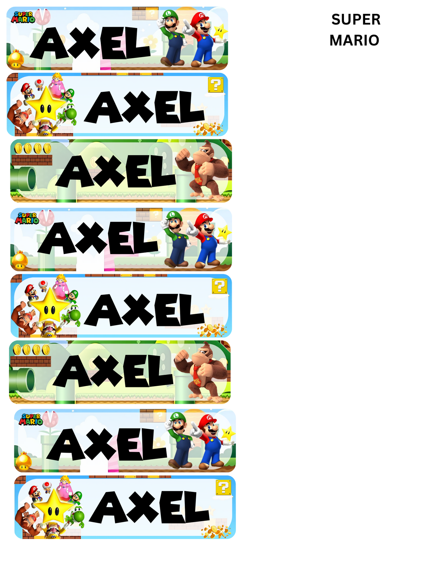 STICKER NAME TAG