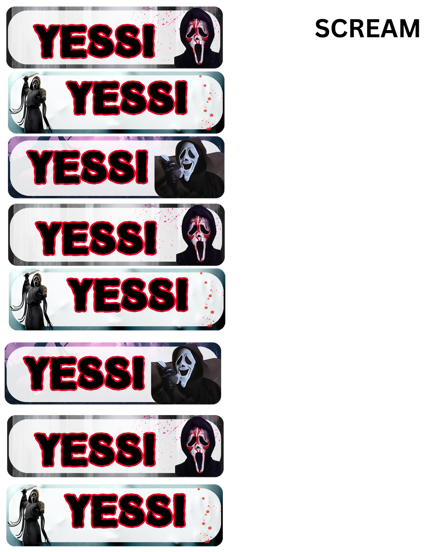STICKER NAME TAG