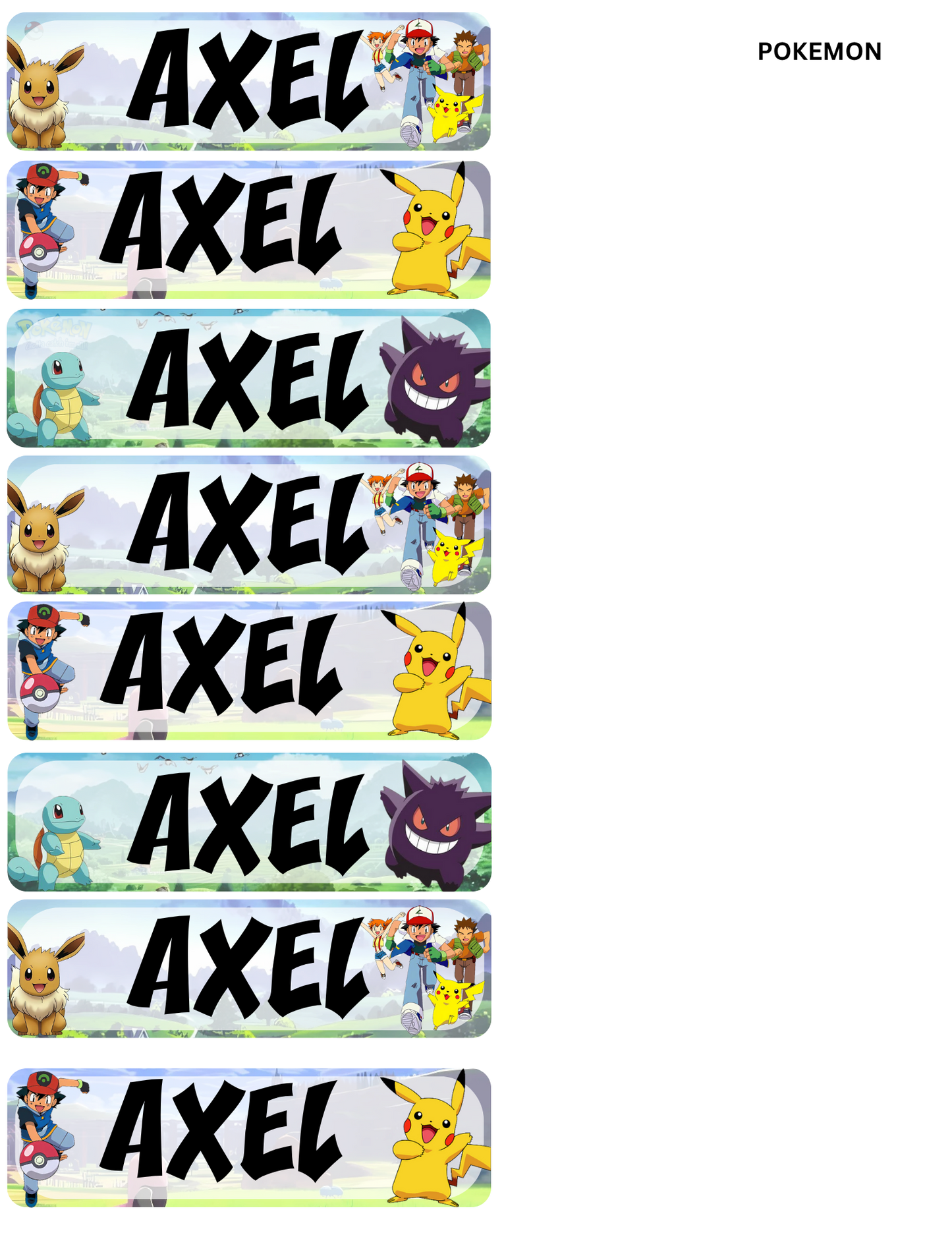 STICKER NAME TAG