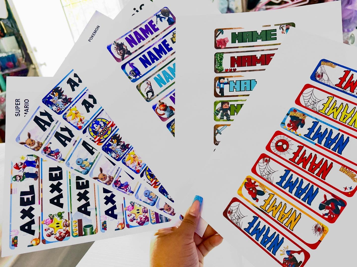 STICKER NAME TAG