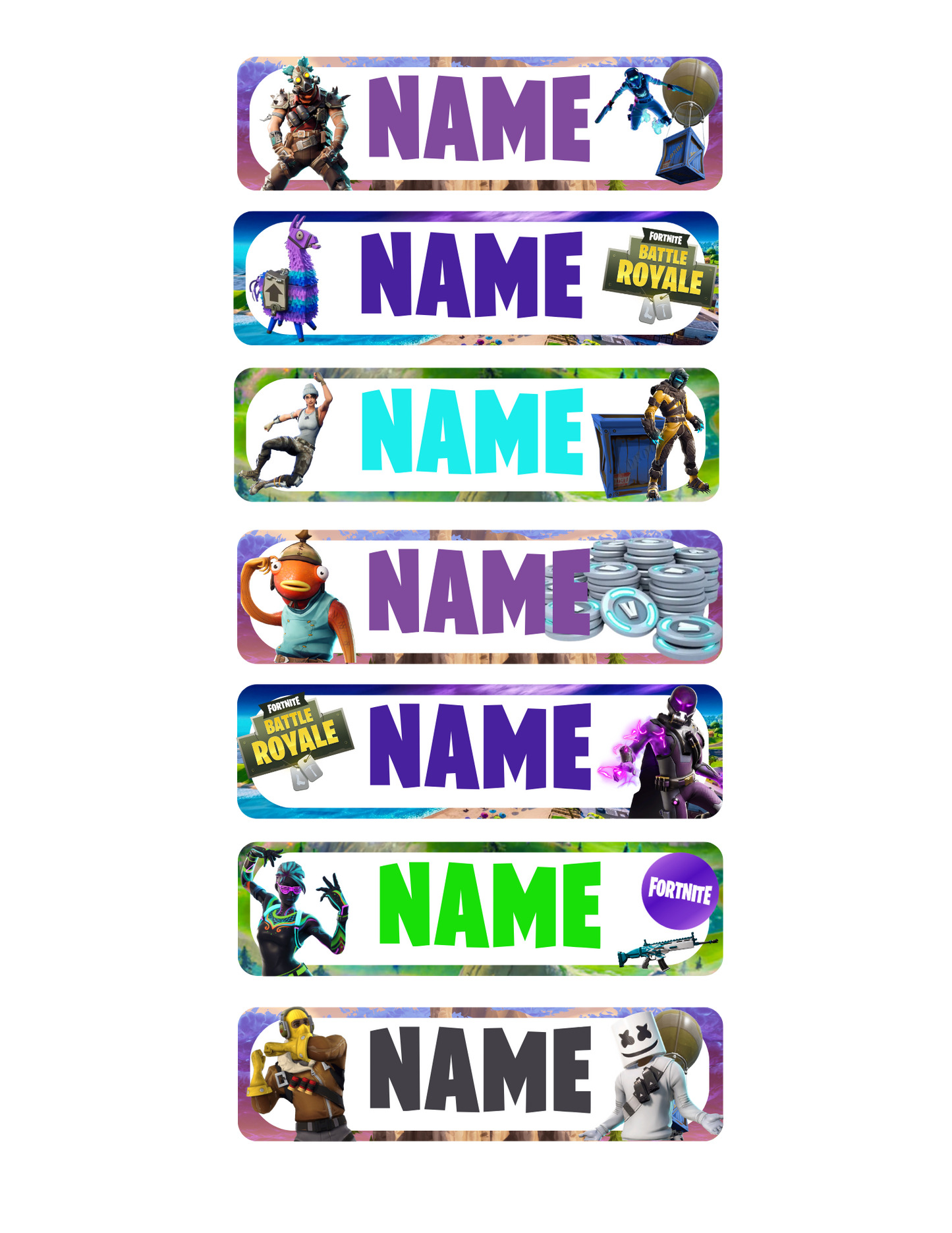 STICKER NAME TAG