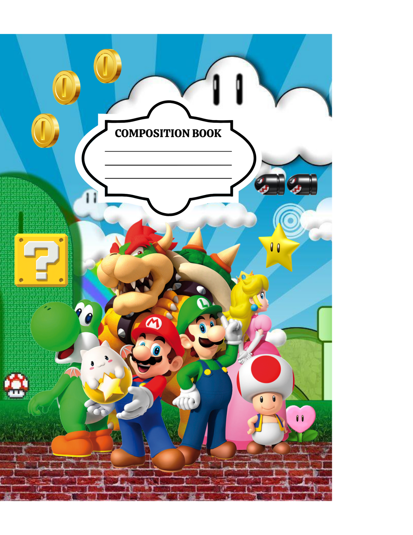 COMPOSITION BOOK WITH COVERS