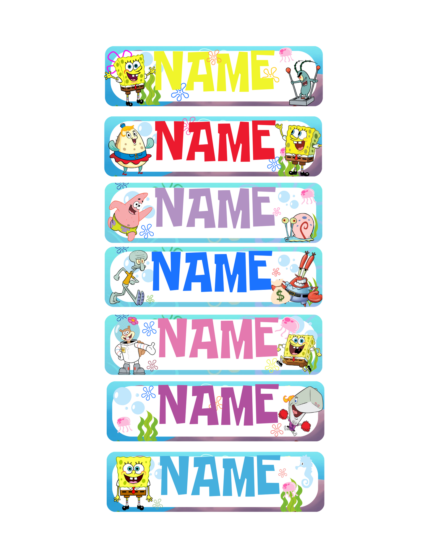 STICKER NAME TAG