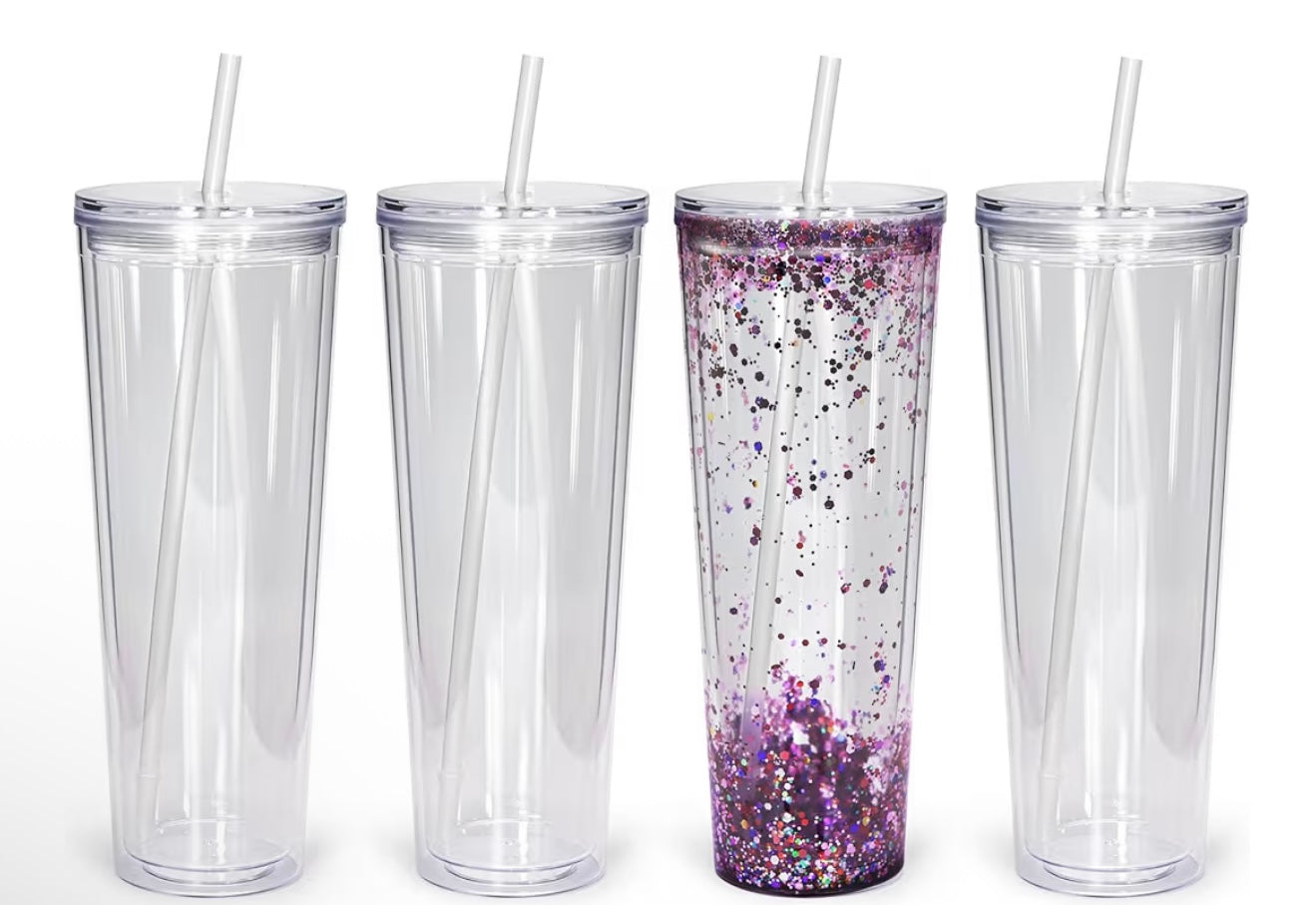 24oz acrylic snow globe CUP