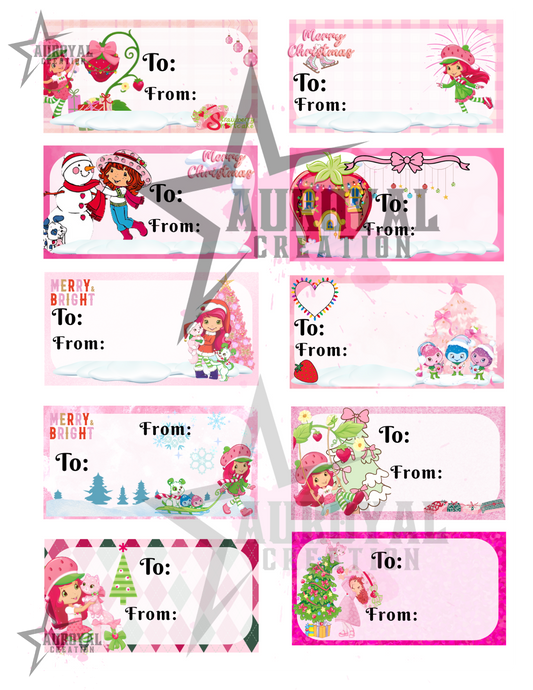 Christmas TO and FROM sticker tags