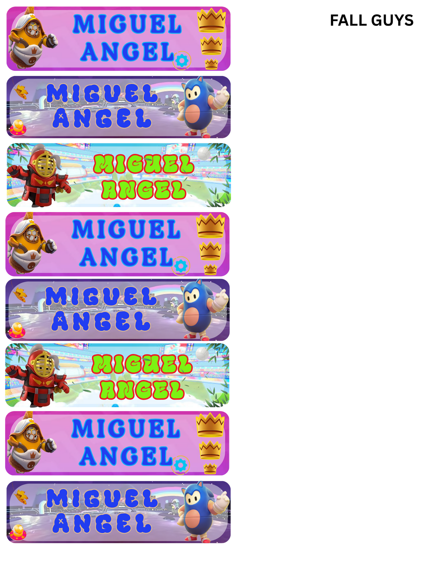 STICKER NAME TAG