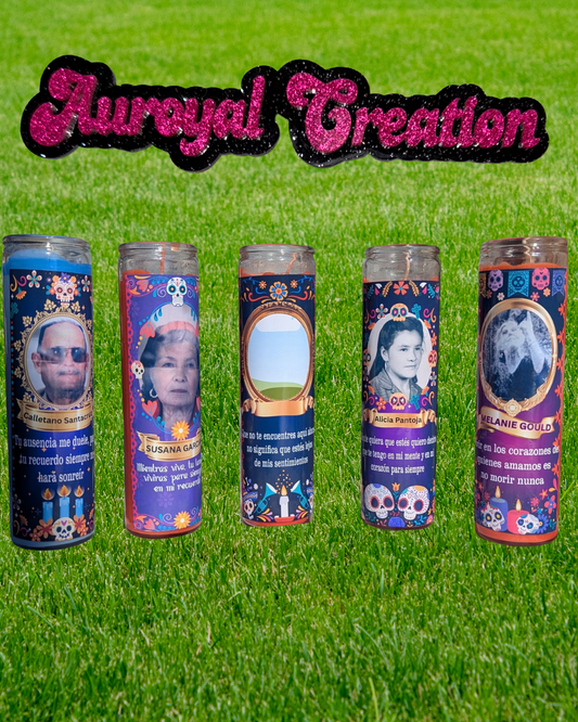 Candle for Dia de Los Muertos