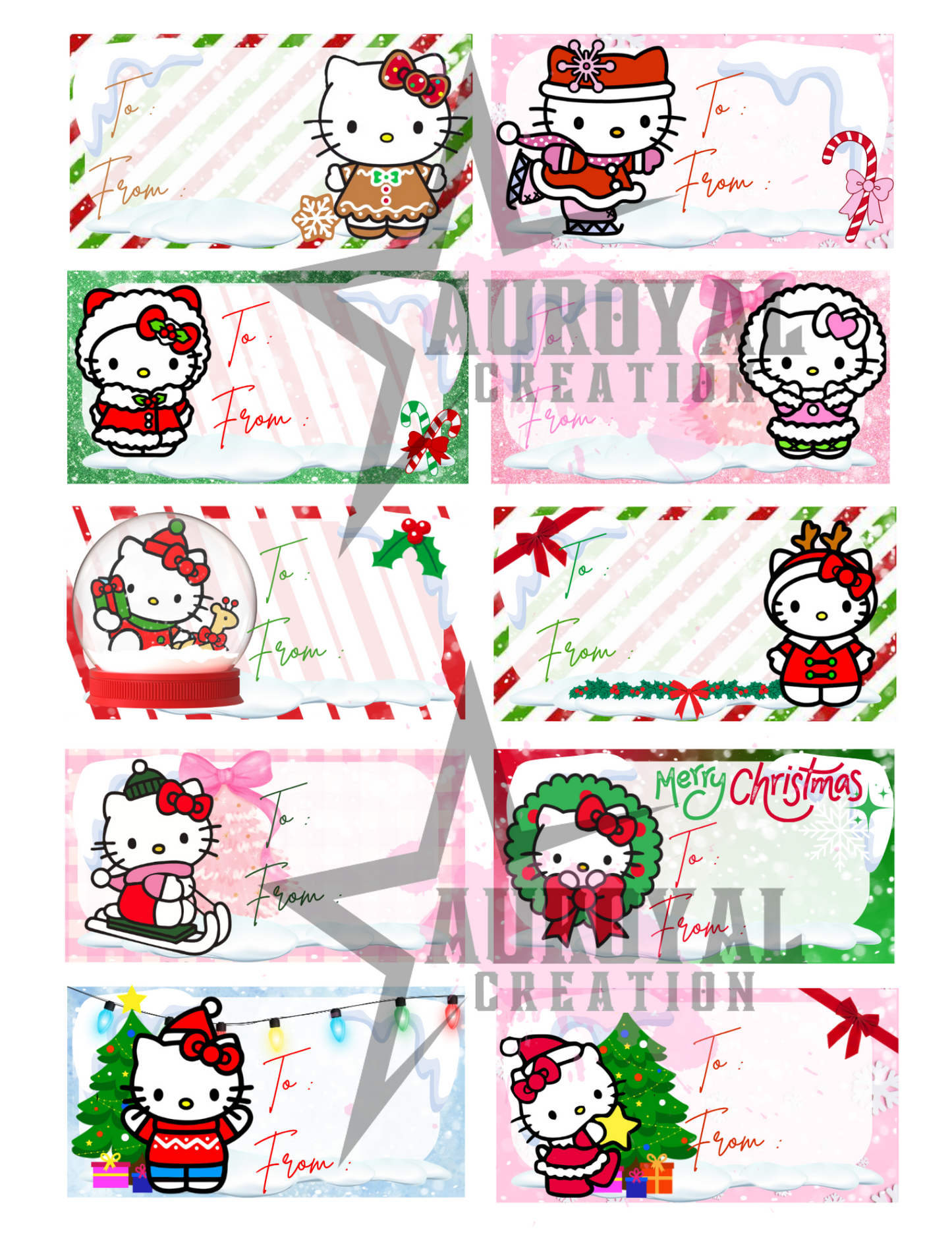 Christmas TO and FROM sticker tags