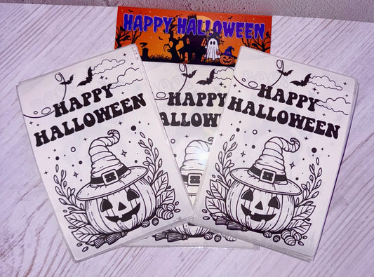 Halloween Coloring Sticker Pages