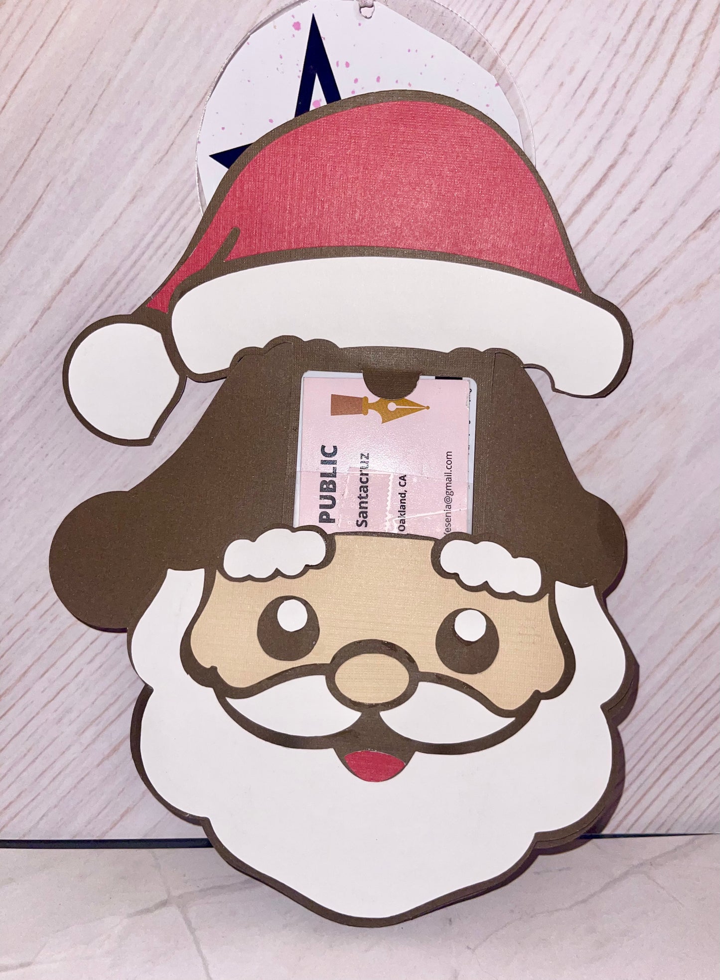 SantaHead Giftcard Holder