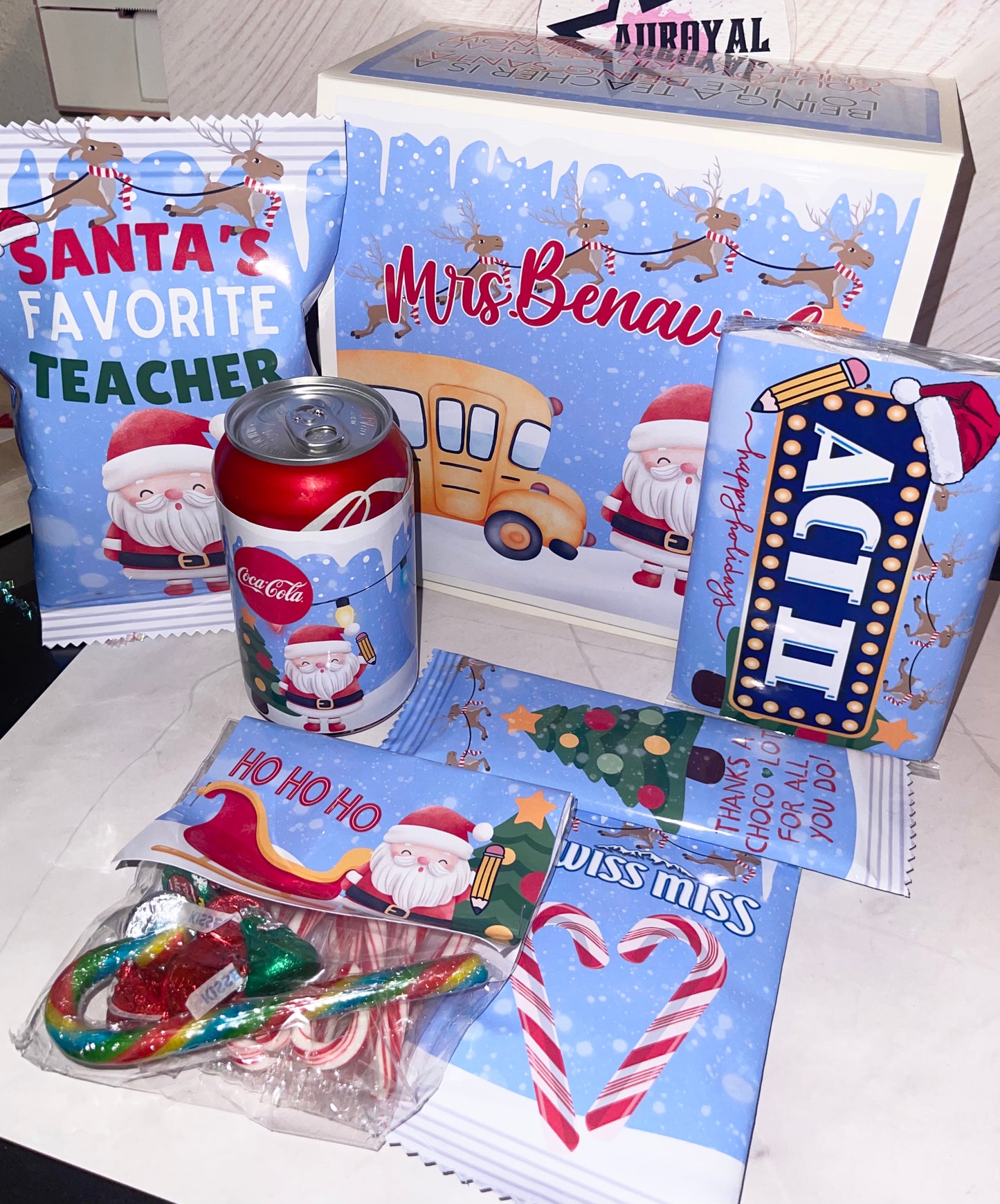 Christmas Theme Teacher Gift box
